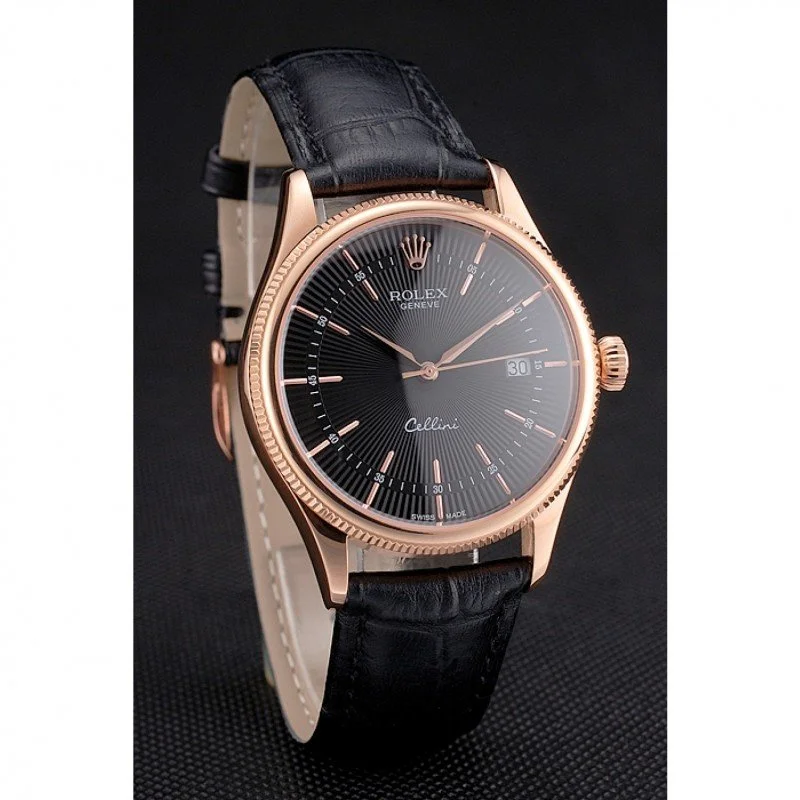 Superclone Rolex Cellini 38mm Black Dial REP016799 - Image 3