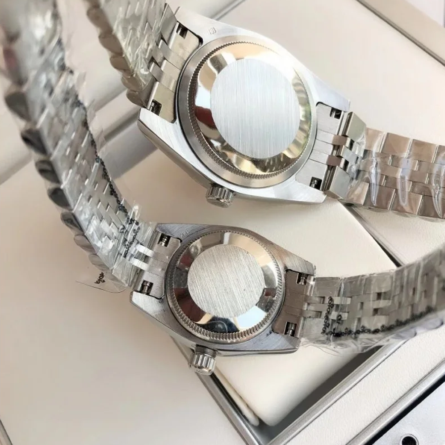 Couple Watches Rolex Datejust 36/28mm SS/SS Jub Blue/Dial - Image 8