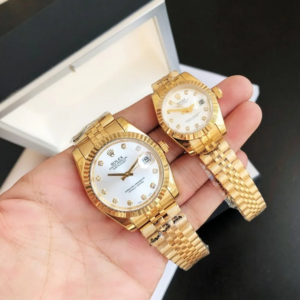 Couple Watches Rolex Datejust 36/28mm RG/RG Jub Sliver/Dial