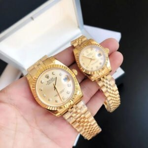 Couple Watches Rolex Datejust 36/28mm RG/RG Jub Gold/Dial