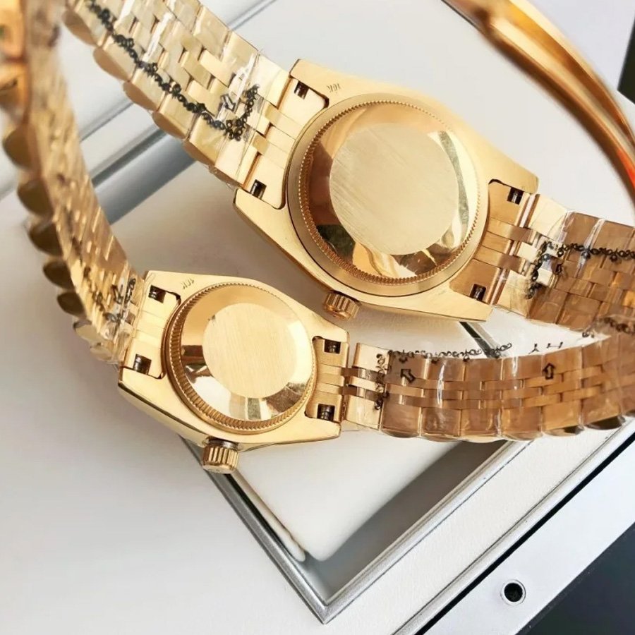 Couple Watches Rolex Datejust 36/28mm RG/RG Jub Gold/Dial - Image 7