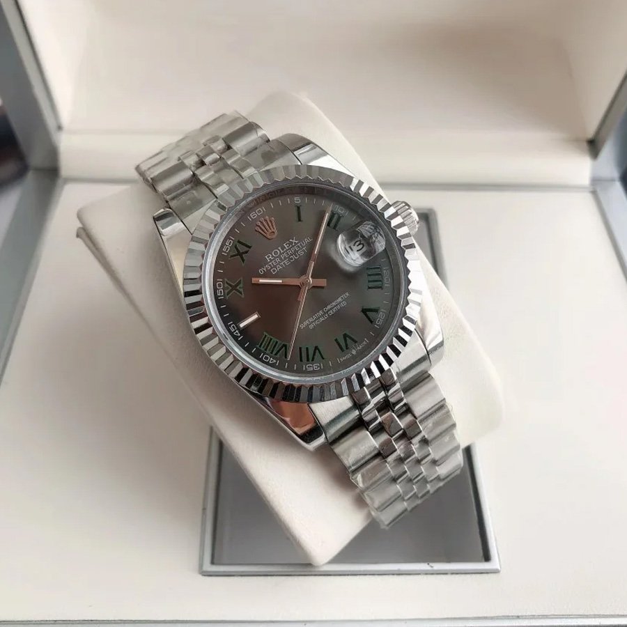 Couple Watches Rolex Datejust 36/28mm SS/SS Jub Grey/Rmn - Image 3