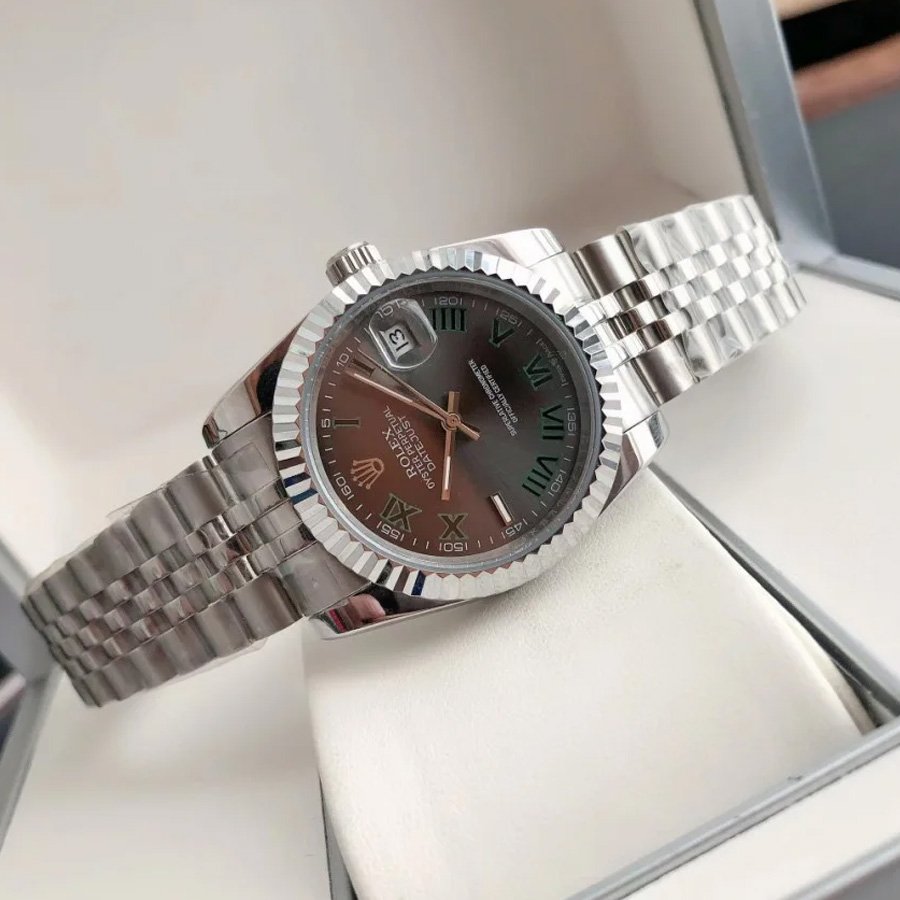 Couple Watches Rolex Datejust 36/28mm SS/SS Jub Grey/Rmn - Image 4