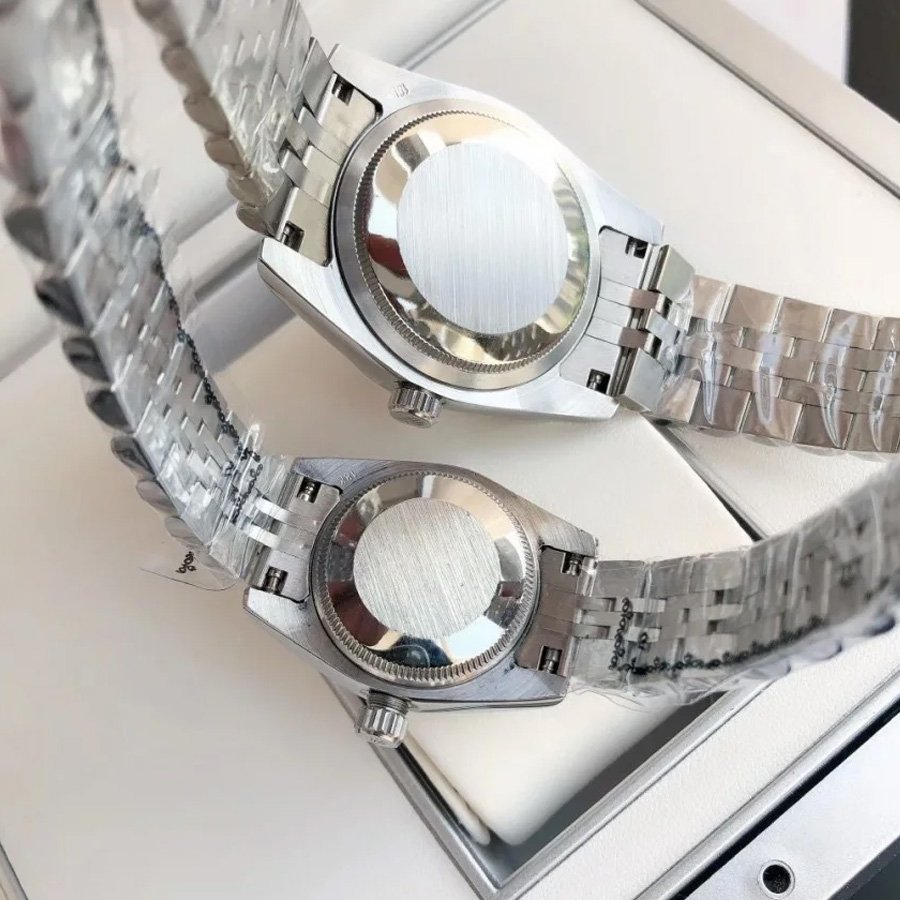 Couple Watches Rolex Datejust 36/28mm SS/SS Jub Pink/Dial - Image 8