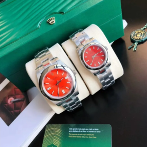 Couple Watches Rolex Oyster Perpetual 31/41mm SS/SS Red/Stk