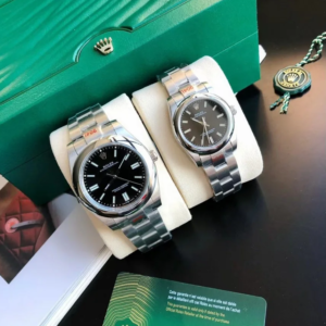 Couple Watches Rolex Oyster Perpetual 31/41mm SS/SS Black/Stk