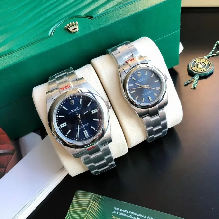 Couple Watches Rolex Oyster Perpetual 31/41mm SS/SS Blue/Stk