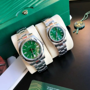 Couple Watches Rolex Oyster Perpetual 31/41mm SS/SS Green/Stk